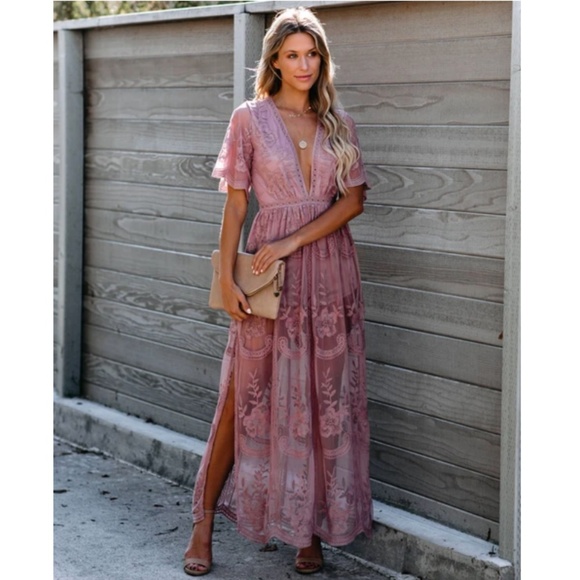 SONYA Lace Maxi Romper - Picture 1 of 8